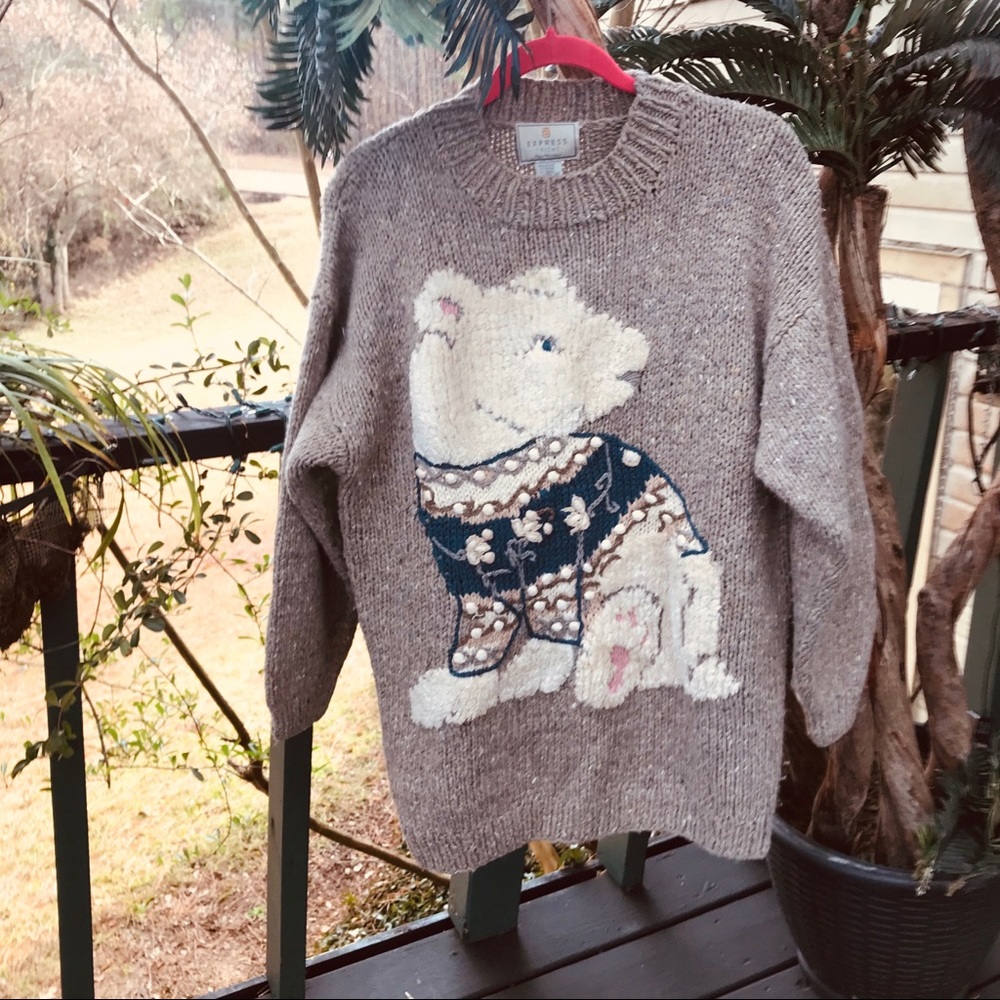 EXPRESS TRICOT HAND KNITTED SWEATER